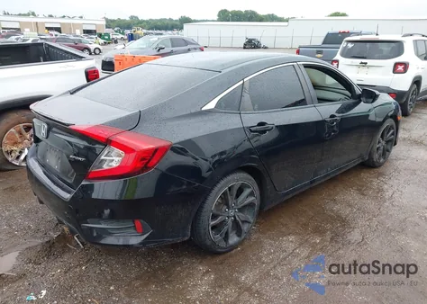2020 Honda Civic Sport из США, поврежденный, VIN 19XFC2F85LE015485